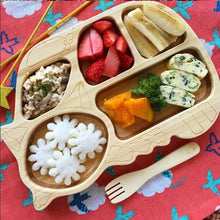 画像をギャラリービューアに読み込む, FUNFAM ねこバス デラックスセット 竹製 食器 スタジオジブリ となりのトトロ