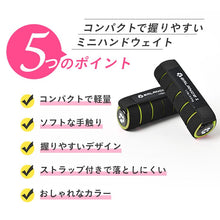 画像をギャラリービューアに読み込む, バランスワン ダンベルウォーク ジョギング ダンベル ストラップ付 ハンドウエイト 軽量リストウェイト 0.5kg 2個