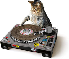 画像をギャラリービューアに読み込む, 猫 爪とぎ SUCK UK Cat DJ Scratching Deck サックユーケー キャット DJ スクラッチ デッキ ターンテーブル型 段ボール
