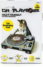 画像をギャラリービューアに読み込む, 猫 爪とぎ SUCK UK Cat DJ Scratching Deck サックユーケー キャット DJ スクラッチ デッキ ターンテーブル型 段ボール