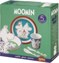 画像をギャラリービューアに読み込む, ピー・オー・エス MOOMIN(ムーミン) メラミンギフトセット ムーミン5点セット PTJ060154