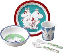 画像をギャラリービューアに読み込む, ピー・オー・エス MOOMIN(ムーミン) メラミンギフトセット ムーミン5点セット PTJ060154