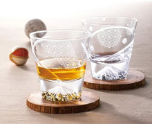 画像をギャラリービューアに読み込む, 田島硝子 富士山グラス ロックグラス
