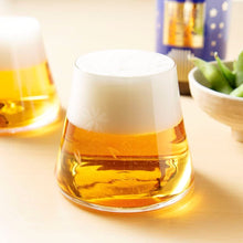 画像をギャラリービューアに読み込む, 田島硝子 富士山 宝永グラス ペア 木箱付 (クリア・さくら)