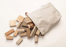 画像をギャラリービューアに読み込む, オークヴィレッジ 寄木の積木 ふくろ入り 国産材使用で無塗装、安心安全の木のおもちゃ 積み木