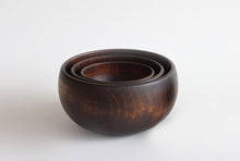 画像をギャラリービューアに読み込む, オークヴィレッジ スープカップ 拭き漆塗 シェーヌ・ドゥ ネストボウル 05931-20 3個セット