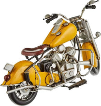 画像をギャラリービューアに読み込む, 東洋石創 ブリキの置物(motorcycle yellow) 27104