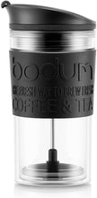 画像をギャラリービューアに読み込む, 【BODUM】 ボダム TRAVEL PRESS SET トラベルプレスセット フレンチプレス コーヒーメーカー (タンブラー用リッド付き) プラスチック 350ml