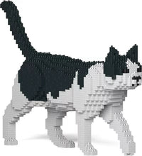 画像をギャラリービューアに読み込む, 【JEKCA】 ジェッカ ブロック (白黒猫 11S-M02) 立体パズル 大人向け ブロック玩具