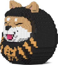 画像をギャラリービューアに読み込む, 【JEKCA】 ジェッカ ブロック (柴犬だるま 黒 01S-M02) 立体パズル 大人向け ブロック玩具
