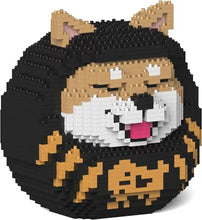 画像をギャラリービューアに読み込む, 【JEKCA】 ジェッカ ブロック (柴犬だるま 黒 01S-M02) 立体パズル 大人向け ブロック玩具