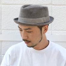 画像をギャラリービューアに読み込む, 【Basiquenti ベーシックエンチ】 Washed Corduroy Hat コーデュロイ 帽子 中折れ ハット