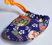画像をギャラリービューアに読み込む, 【練り香水】 塗香 牛若の香り 和香古今「桜」携帯用巾着カラー/青
