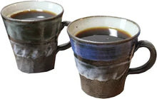 画像をギャラリービューアに読み込む, 信楽焼 夫婦 マグカップ 【青空・夕暮れマグ ペアセット w305-03_305-04】