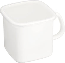 画像をギャラリービューアに読み込む, 【 野田琺瑯】 ホワイトシリーズ 保存容器 持ち手付きストッカー 角型L シール蓋付 日本製 MS-12K