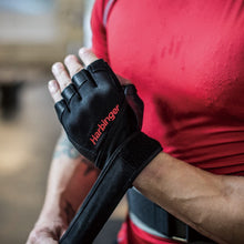 画像をギャラリービューアに読み込む, ハービンジャー(Harbinger) Pro Wristwrap 通気性 クッションレザー手袋 ウエイトリフティンググローブ ペア 筋トレ