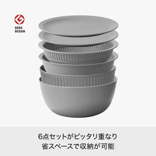 画像をギャラリービューアに読み込む, ライクイット (like-it) ざる ボウル 電子レンジ対応 Colander&Bowl 米とぎにも使える ザルとボール 6点セット 日本製 水切り 湯切り可能 耐熱ボウル