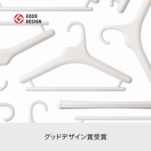 画像をギャラリービューアに読み込む, ライクイット (like-it) 横幅:約42cm ジャケット シャツ 型崩れしない メンズ ハンガー 3P ホワイト 日本製 MID-M3P