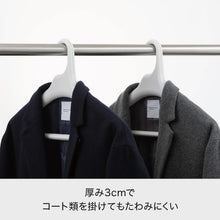 画像をギャラリービューアに読み込む, ライクイット (like-it) 横幅:約42cm ジャケット シャツ 型崩れしない メンズ ハンガー 3P ホワイト 日本製 MID-M3P