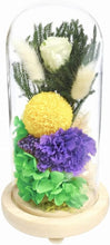 画像をギャラリービューアに読み込む, プリザーブドフラワー仏花 お供え花 お仏壇用 ガラスドームアレンジメント