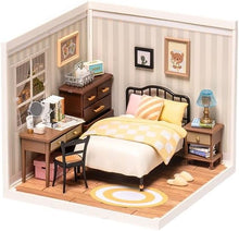 画像をギャラリービューアに読み込む, 【ROBOTIME】 プラスチック DIYミニチュアハウスキット ドールハウス DW009:ベッドルーム