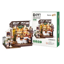 画像をギャラリービューアに読み込む, 【ROBOTIME】DIY ミニチュアハウス ドールハウス キット DG162:カフェテラス