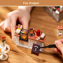 画像をギャラリービューアに読み込む, 【ROBOTIME】DIY ミニチュアハウス ドールハウス キット DG162:カフェテラス