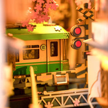 画像をギャラリービューアに読み込む, 【ROBOTIME】DIY ウッドパズル キット LEDライト付き TGB01:桜さく駅