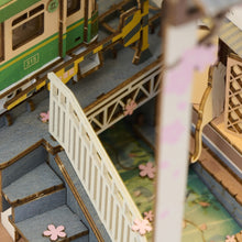 画像をギャラリービューアに読み込む, 【ROBOTIME】DIY ウッドパズル キット LEDライト付き TGB01:桜さく駅