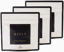画像をギャラリービューアに読み込む, 【BIOLY】 Probiotic Supplement 共生性乳酸菌 サプリ 生菌 若い乳酸菌 二段階活性 プロバイオティクス 桿菌 トータルバランス 60粒 3個セット