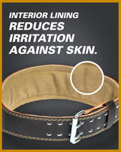 画像をギャラリービューアに読み込む, HARBINGER 4インチパッド入りレザーベルト ブラック(幅約10センチ)リフティングベルト ウエイトトレーニング メンズ レディース 筋トレ スクワット プッシュプレス フィットネス ジム