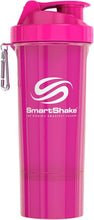 画像をギャラリービューアに読み込む, SmartShake Slim プロテインシェーカー スマートシェイク スリム 500ml ドリンクボトル 多機能 プロテインボトル シェイカー ジム プロテイン サプリメント サプリ トレーニング