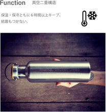 画像をギャラリービューアに読み込む, 【mana.】ORGANIC LIVING ステンレス製ロングボトル 500ml 真空二重構造 保冷 保温 マイボトル マグボトル エコボトル 直飲み