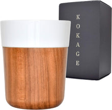 画像をギャラリービューアに読み込む, 【TOUGEIギフト】KOKAGE 山桜(やまざくら) 木のコップ 木製食器 陶磁器 約200ml
