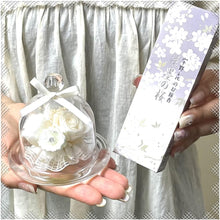 画像をギャラリービューアに読み込む, 【NICHIFLRO】ニチフロ プリザーブドフラワー お線香 お香セット お供え お悔やみ お盆 お彼岸 長持ち 枯れない花 日本製 ガラスドームミニ ( 宇野千代 )