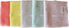 画像をギャラリービューアに読み込む, 【コンテックス】 MOKU <59717-90>ハンカチ 5枚セット ( マンダリン / レモン / アーモンド / ミント / ベビーピンク ) 今治 ハンカチ おしぼり 手拭き 吸水速乾