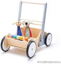 画像をギャラリービューアに読み込む, ボーネルンド バヨ (BAJO) ベビーウォーカー ホワイト&グレー 1歳 木のおもちゃ 誕生日 クリスマス 出産祝い ハーフバースデー ギフト プレゼント おうち時間