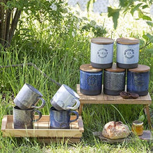 画像をギャラリービューアに読み込む, LOLO キャニスター 黒土 陶器 チーク 木蓋 日本製 和食器 420ml