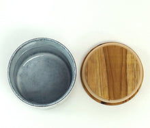 画像をギャラリービューアに読み込む, LOLO キャニスター 黒土 陶器 チーク 木蓋 日本製 和食器 420ml