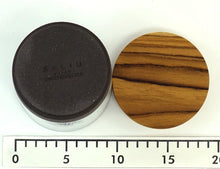 画像をギャラリービューアに読み込む, LOLO キャニスター 黒土 陶器 チーク 木蓋 日本製 和食器 420ml