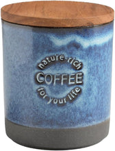 画像をギャラリービューアに読み込む, LOLO キャニスター 黒土 陶器 チーク 木蓋 日本製 和食器 420ml