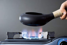 画像をギャラリービューアに読み込む, 【ヤマキイカイ】 ほうじ器 富仙 黒 炮烙 炮碌 炒鍋 焙煎 焙じ器 ロースター ほうろく ほうらく ごま炒り器 ほうじ茶