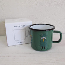 画像をギャラリービューアに読み込む, Muurla ムールラ ムーミン マグ ホーロー レトロスナフキン 370ml 北欧雑貨