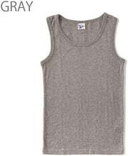 画像をギャラリービューアに読み込む, MILLER ミラー 110C パネルリブ タンクトップ ノースリーブ 綿100 パネルリブ シンプル トップス インナー ストリート系 アメカジ ファッション