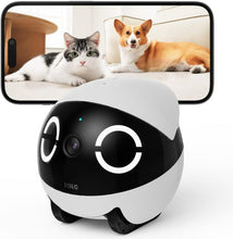 画像をギャラリービューアに読み込む, ROLAMini ペットカメラ 2K バッテリー長持ち 遠隔操作 双方向音声通話 モーション検知 動画自動撮影 自走式カメラ 可動式 家庭向け小型ロボット ペット お子様 留守番 監視カメラ WiFi スマホ ナイトビジョン 介護 お年寄り 子供 ネットカメラ 防犯 猫 犬