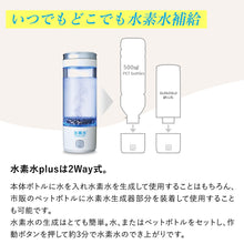 画像をギャラリービューアに読み込む, 水素水PLUS 携帯水素水生成器 高濃度 ペットボトル対応 USB充電 自動洗浄機能付