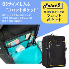 画像をギャラリービューアに読み込む, HeM Robin ヘム ボックス リュック 31L 大容量 ロビン 高校生 中学生 バックパック 女子高生 女子中学生 撥水 レディース 通学 B4 A4 仕分けポケット 整理整頓 タブレット専用収納 ノートPC