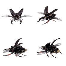 画像をギャラリービューアに読み込む, 【ROBOTIME】立体 パズル 3D メタル DIY金属昆虫 MI03 クワガタムシ