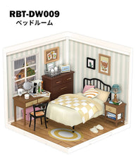 画像をギャラリービューアに読み込む, 【ROBOTIME】 プラスチック DIYミニチュアハウスキット ドールハウス DW009:ベッドルーム