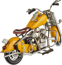 画像をギャラリービューアに読み込む, 東洋石創 ブリキの置物 motorcycle yellow